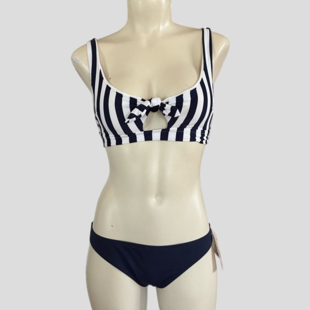 NWT/NWOT Navy & White Stripe Bikini